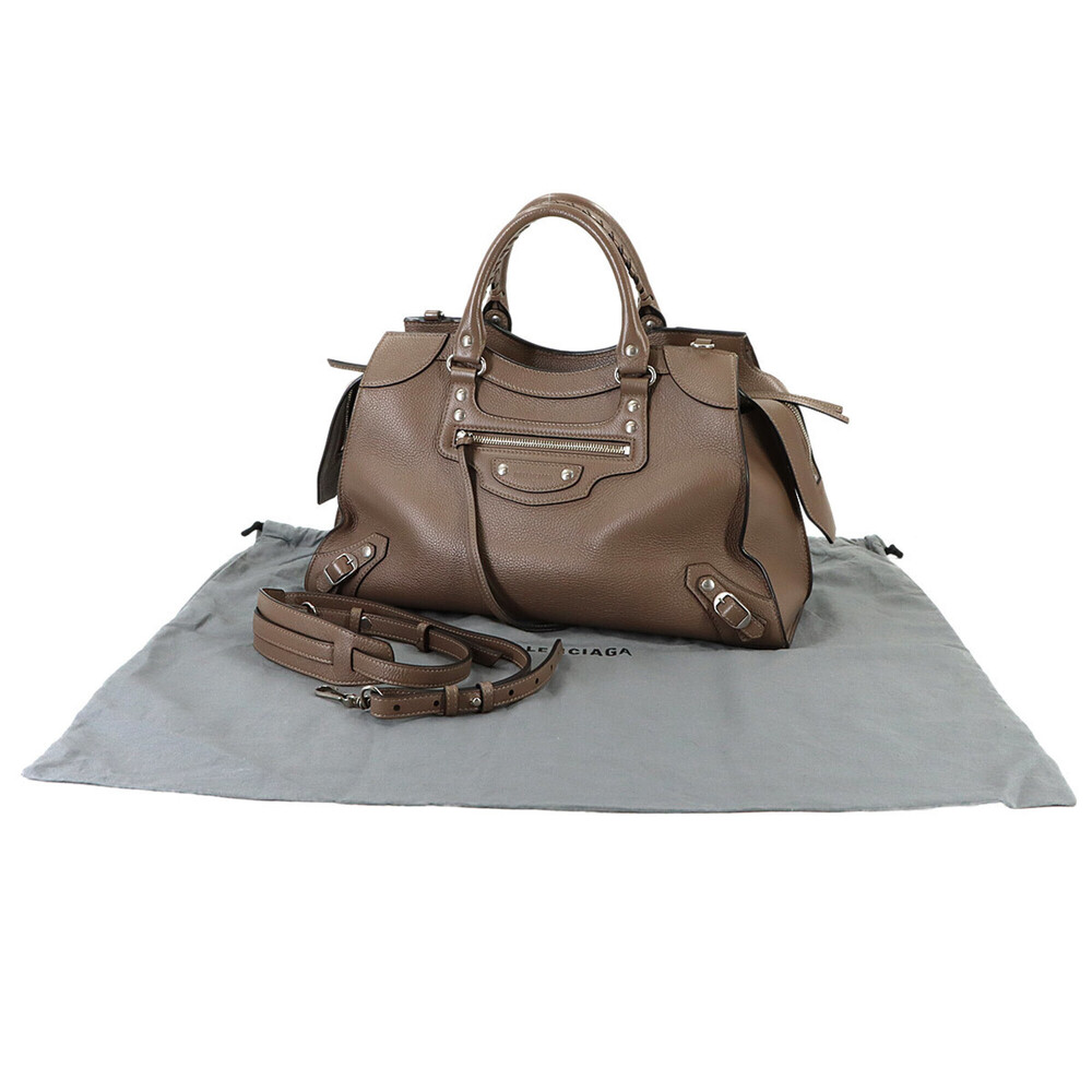 Balenciaga Neo Classic City Small 2-way Hand/Shoulder Handbag, Leather, Beige... - Picture 2 of 9